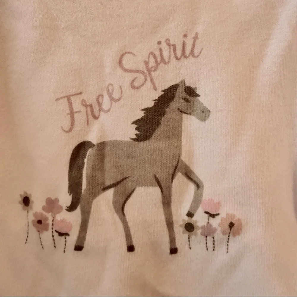 NWT ChickPea infant size 0-3 months three pack bodysuits western horses country